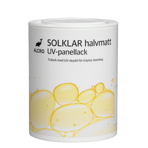 SOLKLAR halvmatt UV-panellack färglös Alcro
