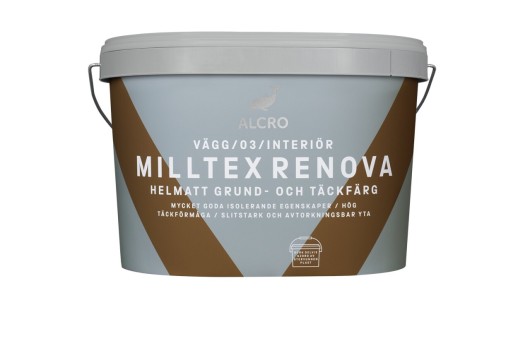 Milltex Renova Helmatt Grund - och Täckfärg Vit Alcro